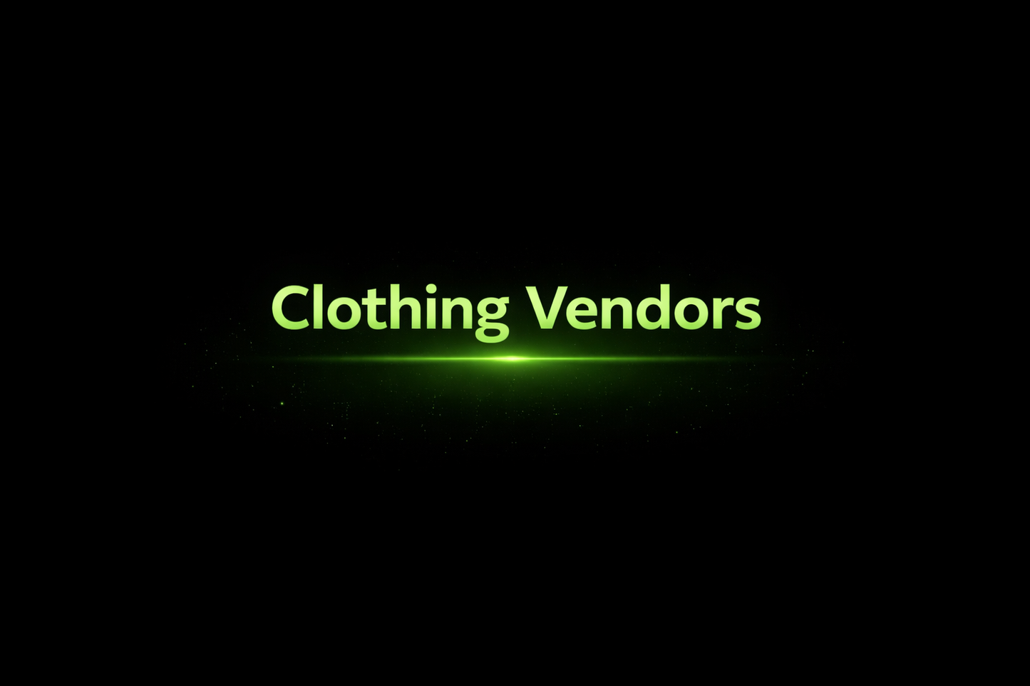 Clothing Vendors